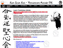 Tablet Screenshot of kenshinkai.org.uk